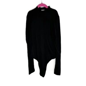 Popular 21‎ Black long sleeved, turtleneck bodysuit women’s size small
